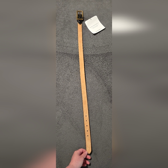 NWT MCM women's patent leather belt, Glossy Black Crocodile Pattern - Picture 3 of 11